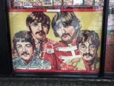 Picture of The Beatles made our of beans