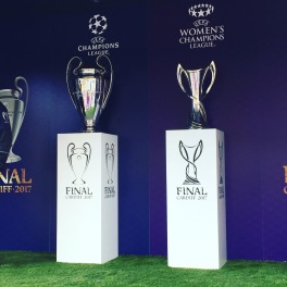 Champions League trophies