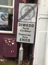 Street sign (Caernarfon)